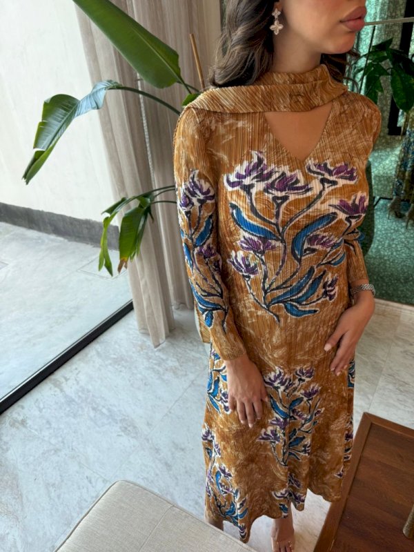 Brown floral dress 5 114