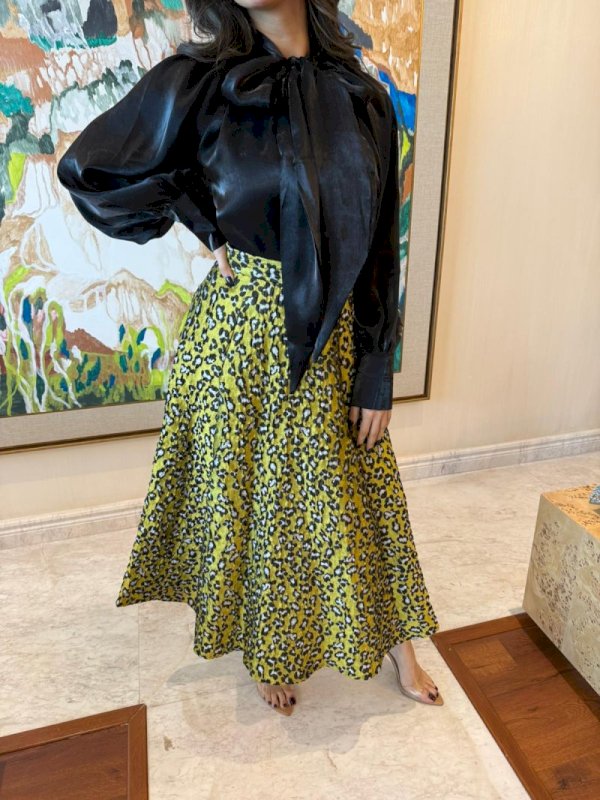 Lime patterned skirt 2 300