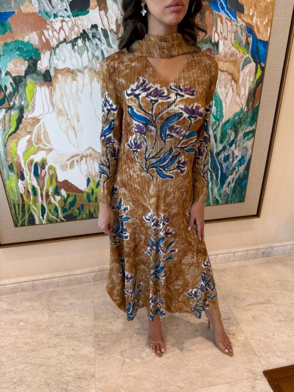 Brown floral dress 5 114