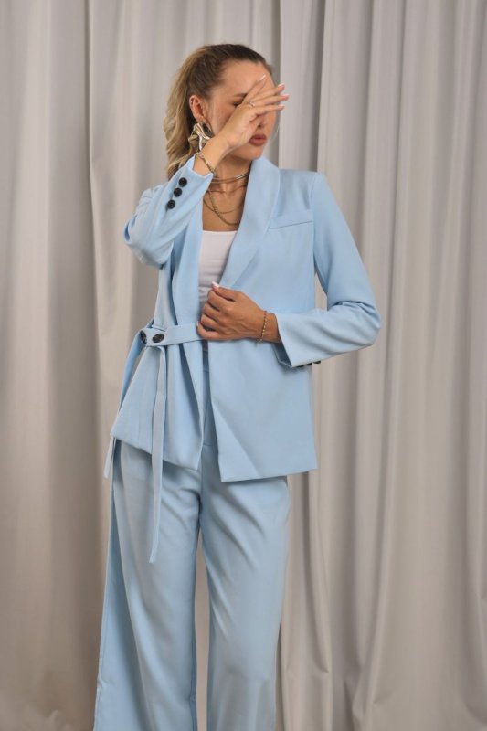 Baby blue blazer set 4 135