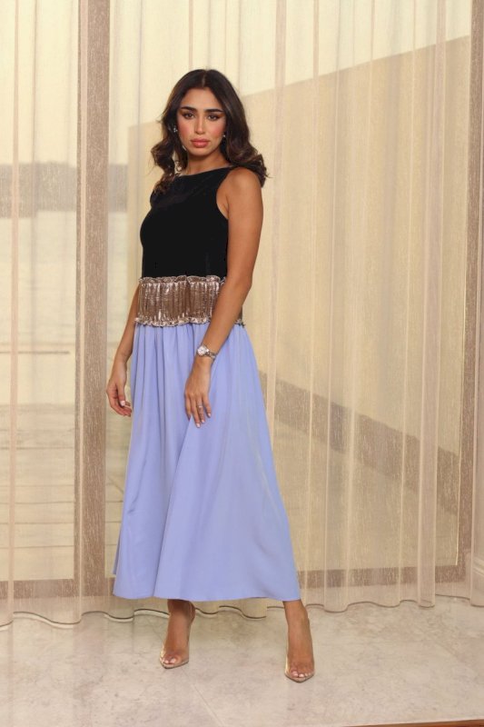 Baby blue x black dress 3 128