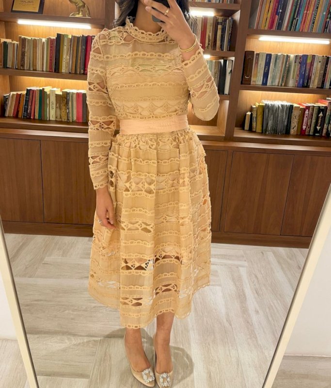 Lace belted dress 3 037