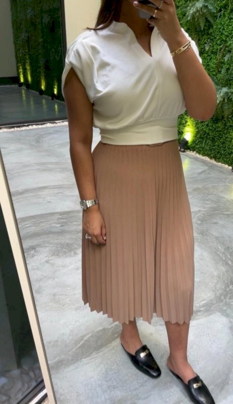 Brown skirt with belt 6 010