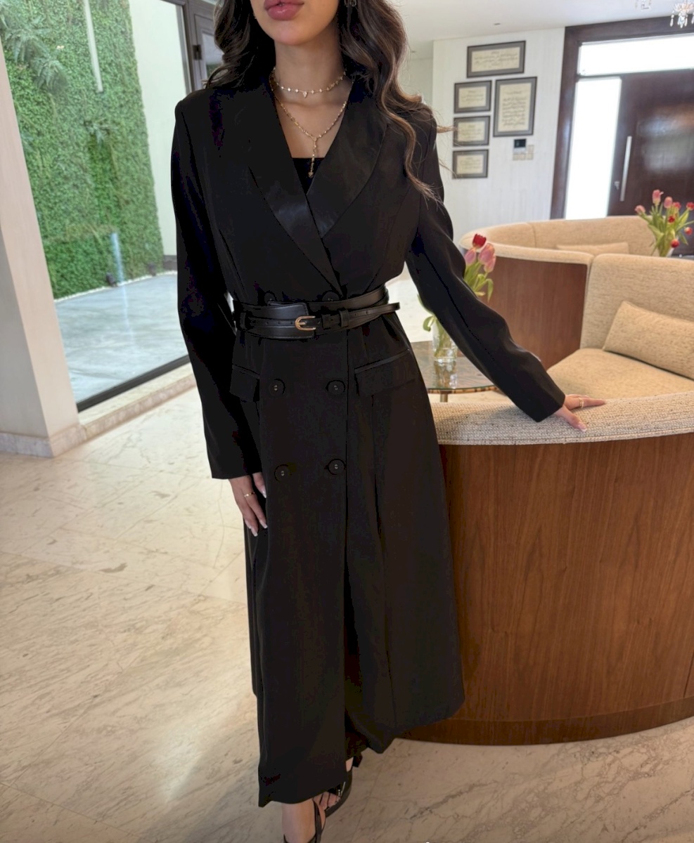 Black trench dress 5147