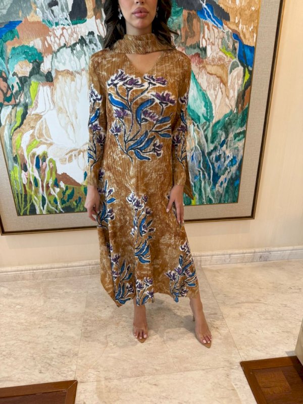 Brown floral dress 5 114