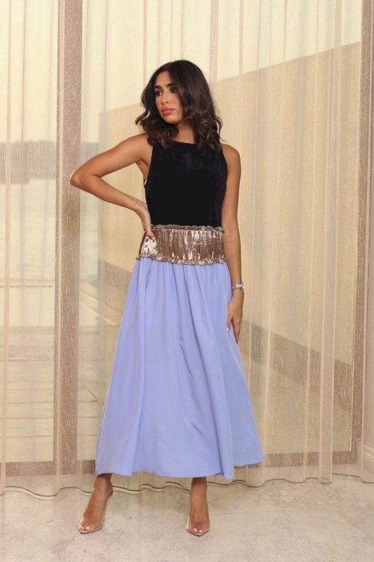 Baby blue x black dress 3 128