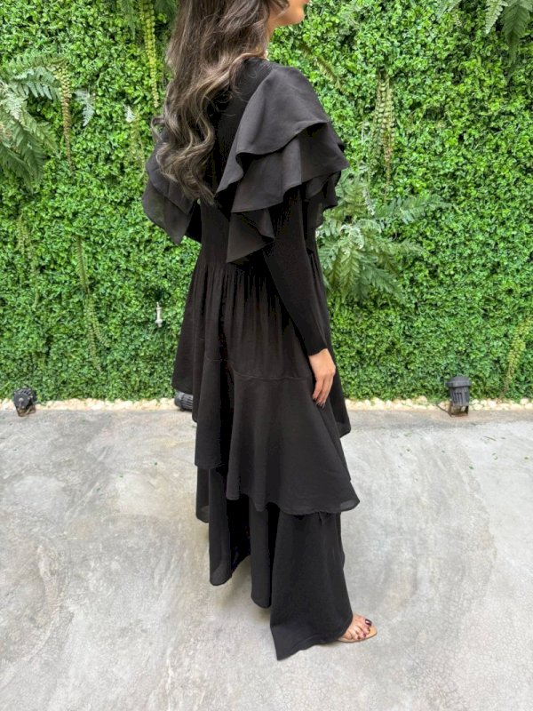 Black ruffles dress 5 122