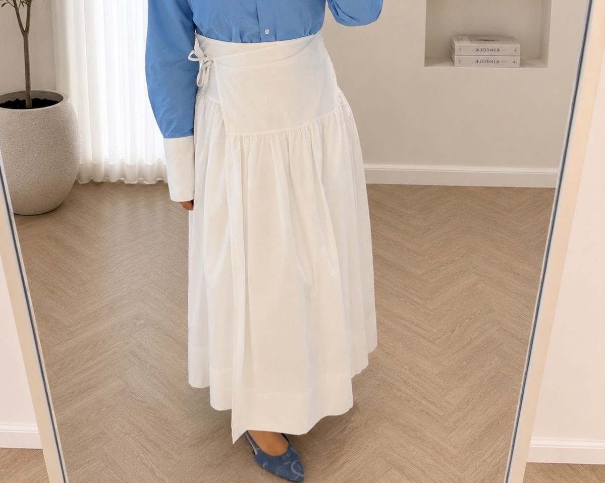 White wrapped skirt 6 023