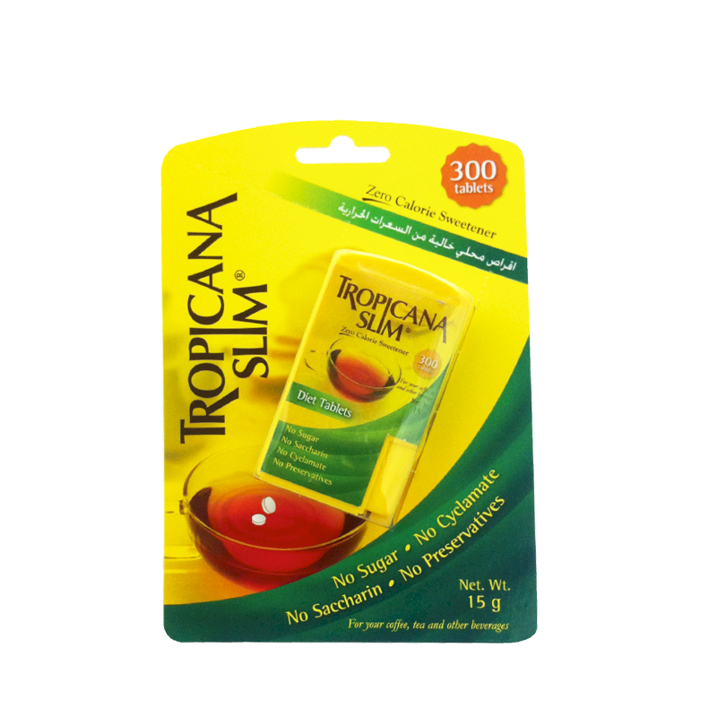 TROPICANA SLIM ZERO CALORIES SWEETENER - 300 TABLETS