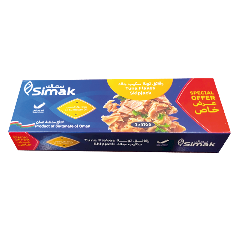 SIMAK Tuna Flakes in Sunflower Oil ( Promo Pack ) - 3 x 170g
