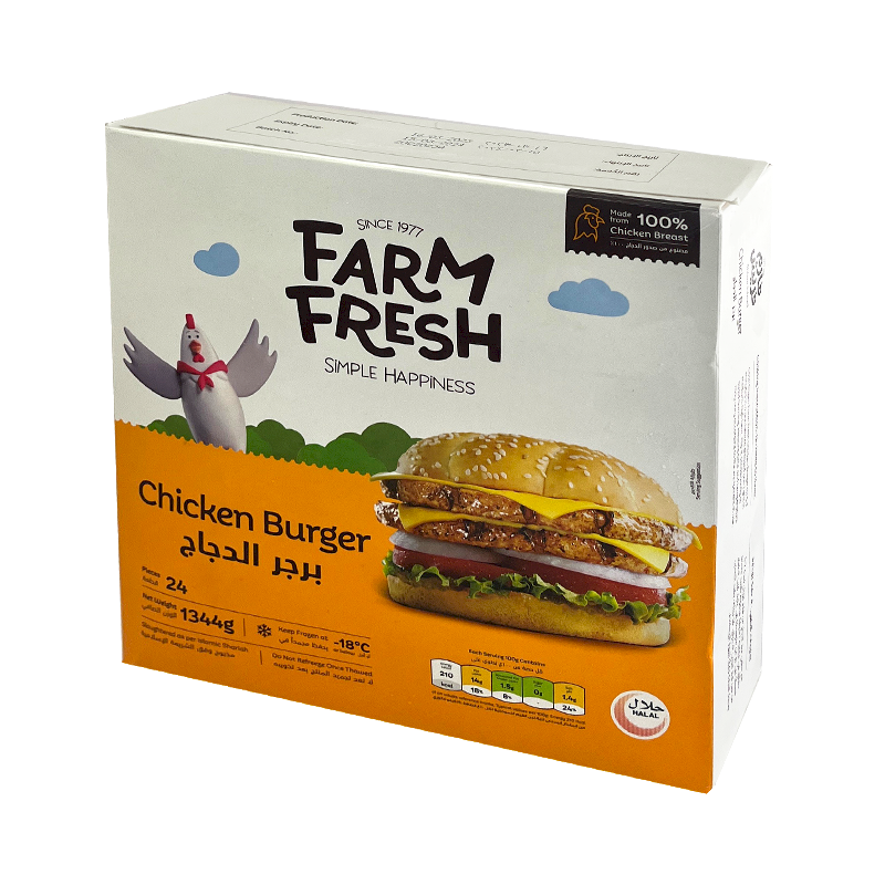 FARM FRESH Chicken Burger (24's) 1344g