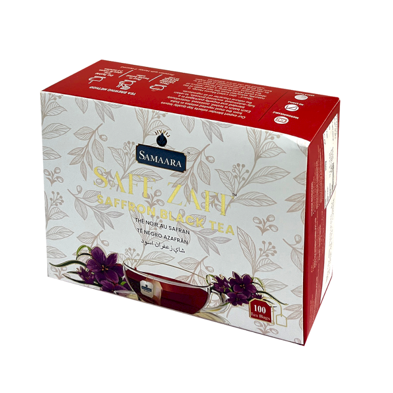 SAMAARA SAFF ZAFF SAFRON Black Tea - 100 Teabags