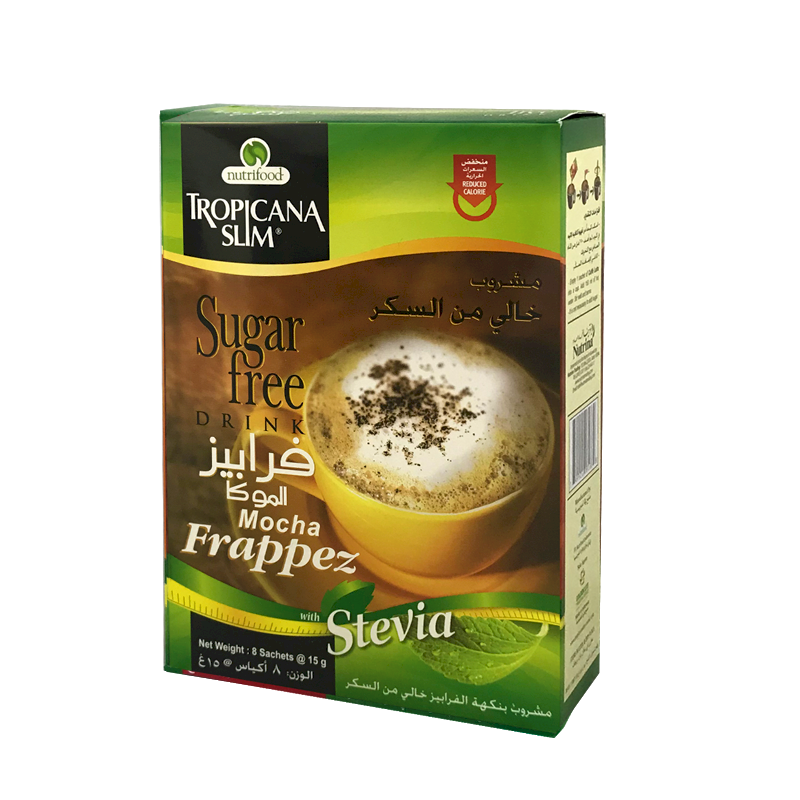 TROPICANA SLIM SUGAR FREE DRINK - MOCHA FRAPPEZ - 8 SACHETS