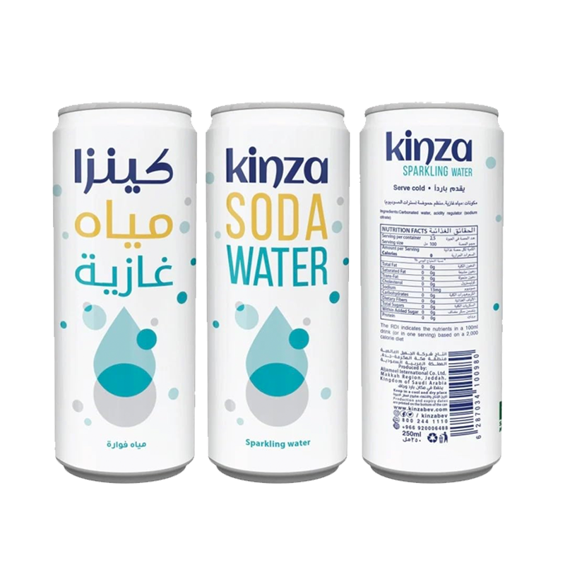 KINZA Soda Water (30x250ml)