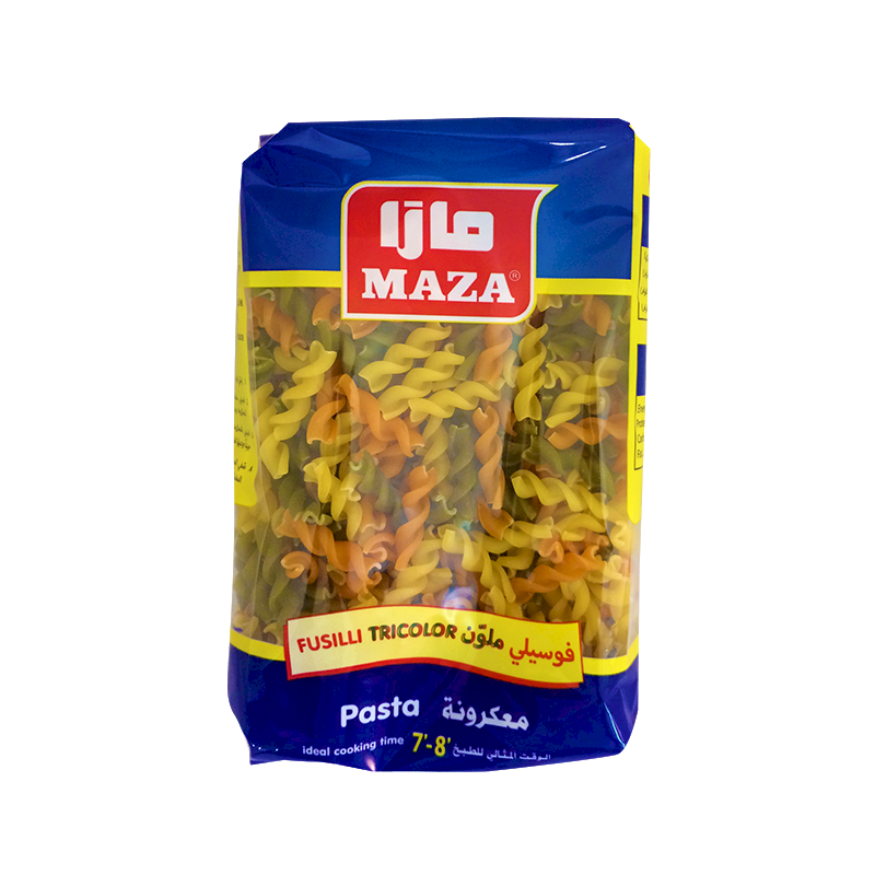 MAZA Fusilli Tricolor Pasta 500g
