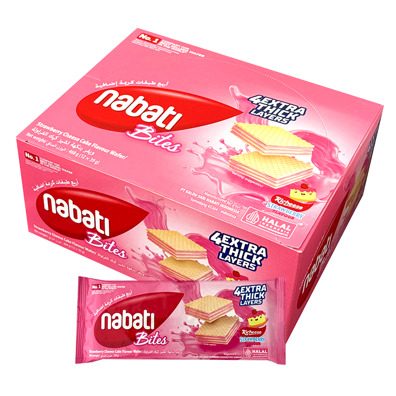 NABATI Wafers Strawberry (12 Packs)