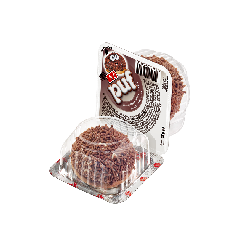 ETI PUF Cocoa Vermicelli Marshmallows ( 48 Pcs )