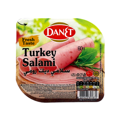 DANET Salami Turkey Sliced 60g
