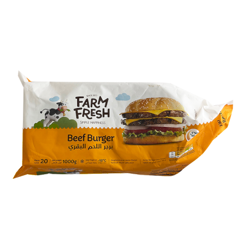 FARM FRESH Beef Burger (20's) 1000g