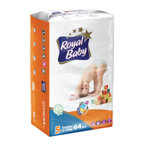 ROYAL BABY Diaper No. 5 Mega Pack (65 Diapers)