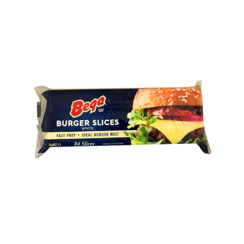 BEGA Burger White Slice Cheese 1Kg