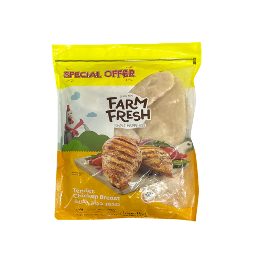 FARM FRESH Frzn Tender Chicken Breast - 1 KG