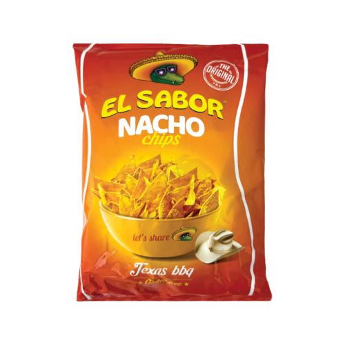 EL SABOR NACHO CHIPS - BBQ TEXAS 100g