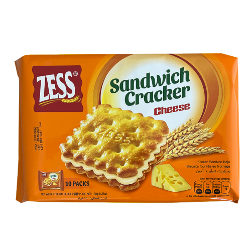 ZESS Square Sandwich Crackers - Cheese (180g)