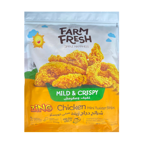 FARM FRESH Chicken Zing Mini Twister Strips 700g