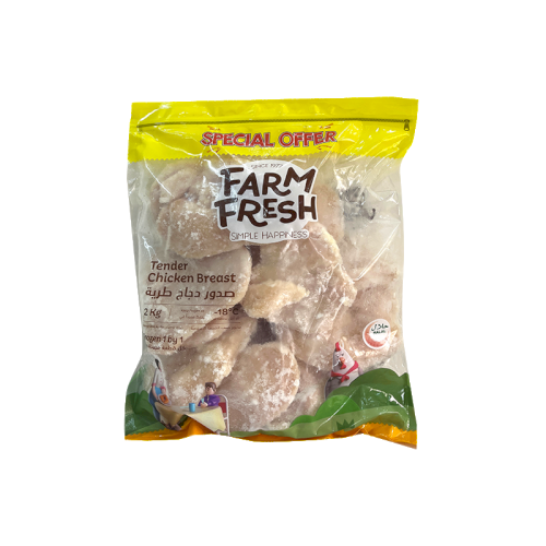 FARM FRESH Frzn Tender Chicken Breast - 2KG