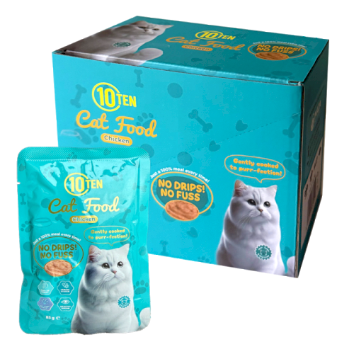 10TEN Cat Food Chicken Flavour (12x85g)