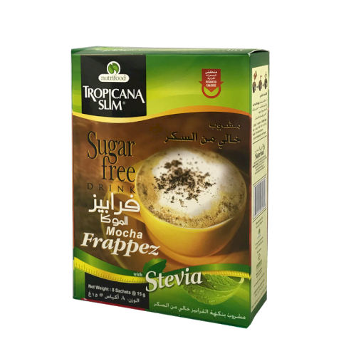 TROPICANA SLIM SUGAR FREE DRINK - MOCHA FRAPPEZ - 8 SACHETS