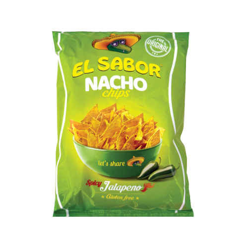 EL SABOR NACHO CHIPS - JALAPENO 100g