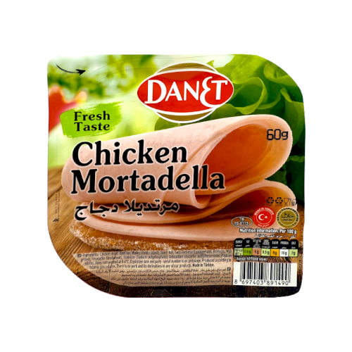 DANET Chicken Mortadella Sliced 60g