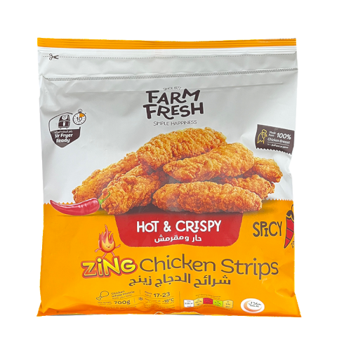FARM FRESH Chicken Zing Strips Spicy 700g