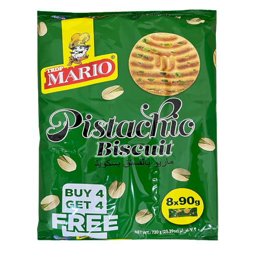 MARIO PISTACHIO BISCUITS - ( 8 x 90g ) (BUY 4 GET 4 FREE