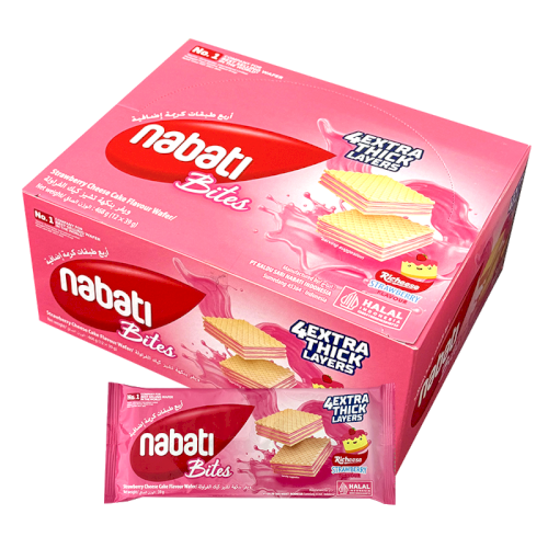 NABATI Wafers Strawberry (12 Packs)