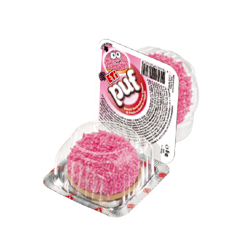 ETI PUF Strawberry Vermicelli Marshmallows ( 48 Pcs )