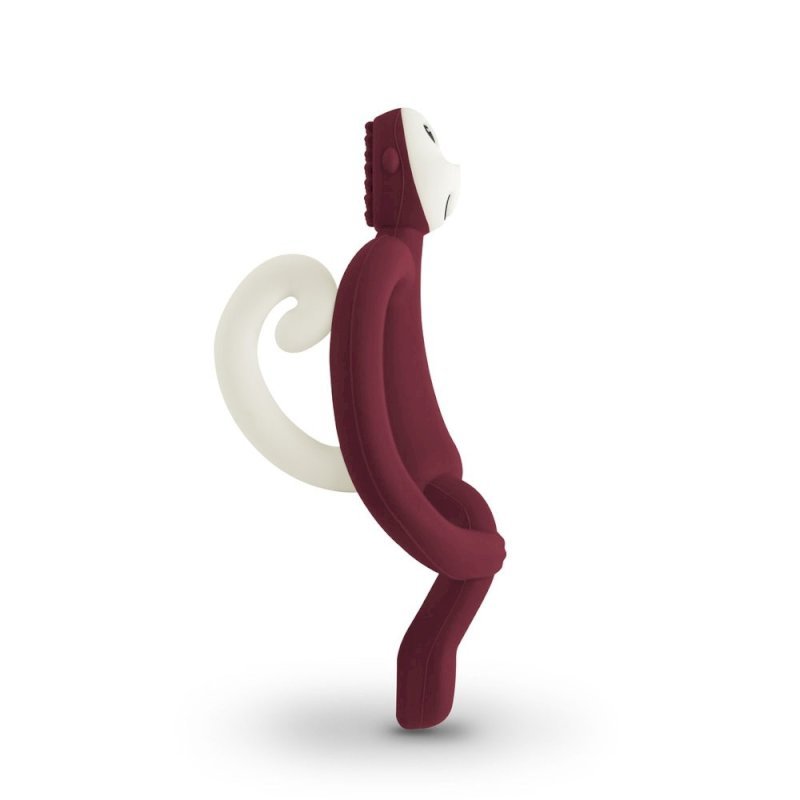 Matchstick Monkey  original teething toy Claret