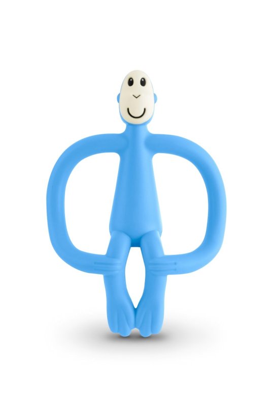 Matchstick Monkey  original teething toy Light Blue