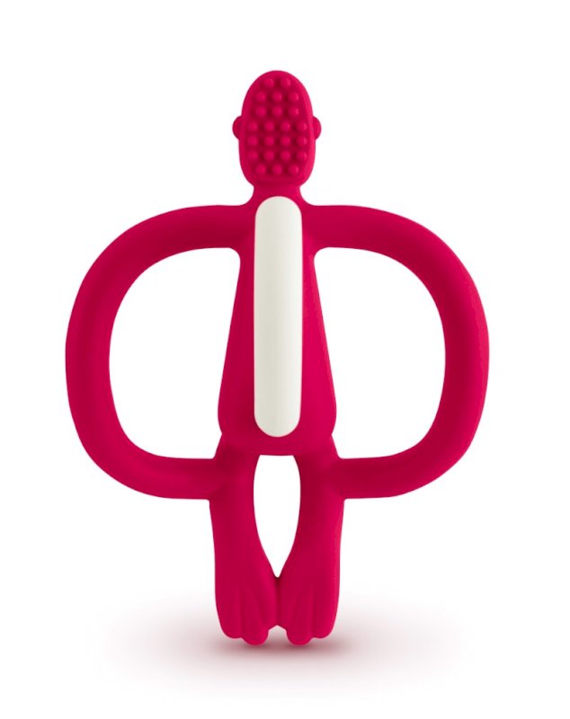 Matchstick Monkey  original teething toy Rubine