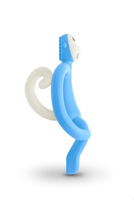 Matchstick Monkey  original teething toy Light Blue