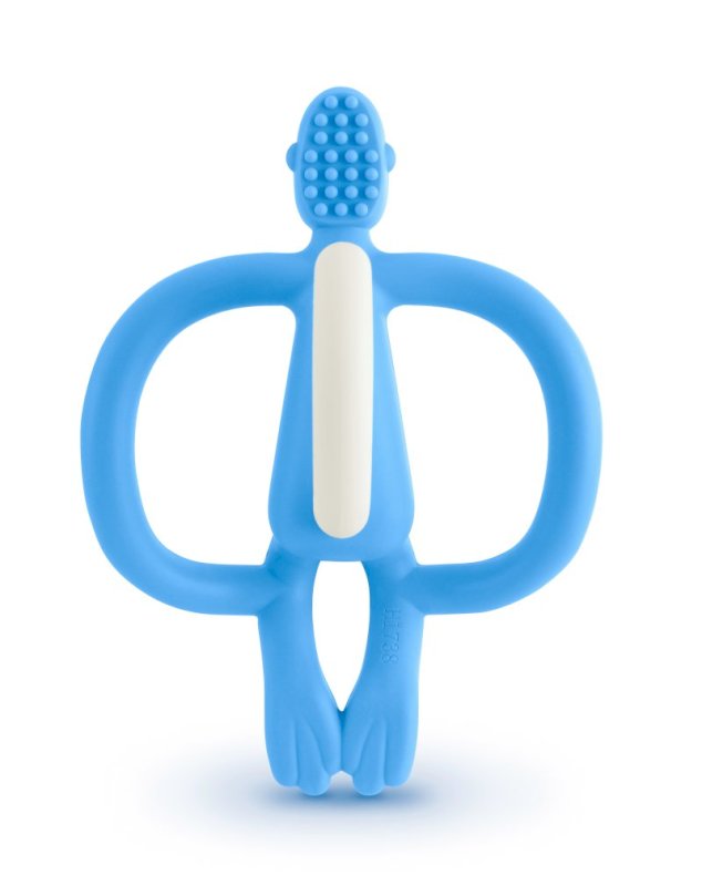 Matchstick Monkey  original teething toy Light Blue