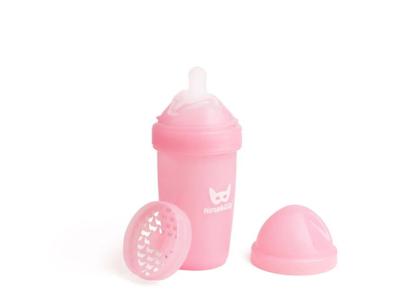 Herobility Baby Bottle 240 ml / 8oz Pink