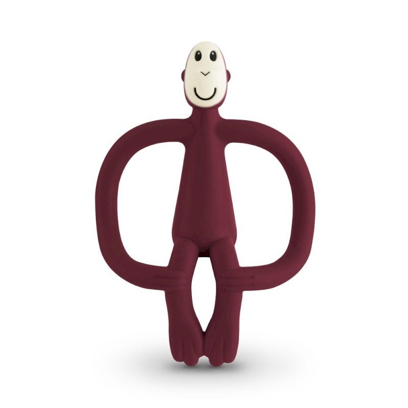 Matchstick Monkey  original teething toy Claret
