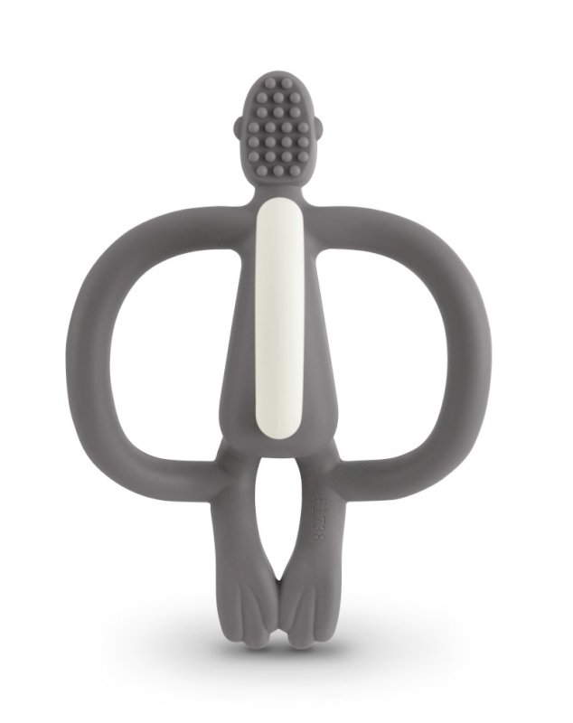 Matchstick Monkey  original teething toy Grey
