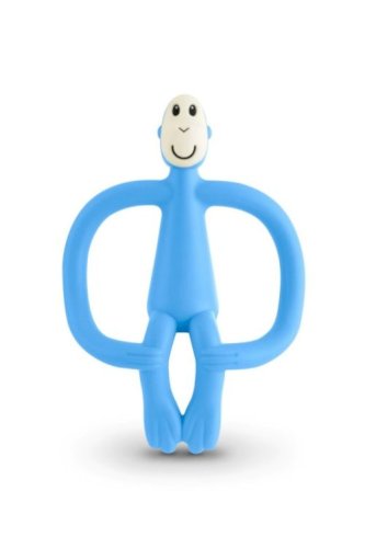 Matchstick Monkey  original teething toy Light Blue