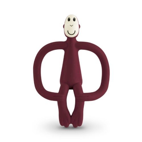 Matchstick Monkey  original teething toy Claret