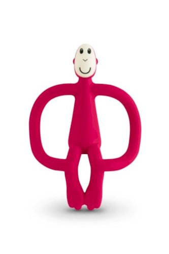 Matchstick Monkey  original teething toy Rubine